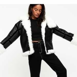Lioness Leather Faux Fur Jacket